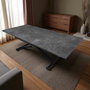 Hanah Home Mesa de Comedor Extensible Antracita y Negro
